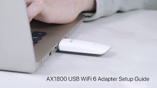 AX1800 USB WiFi 6 Adapter Setup Guide  How to Install Your BrosTrend USB WiFi 6 Adapter Model AX1 [upl. by Eladnar86]