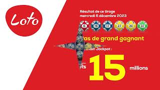 Tirage du Loto  Mercredi 6 décembre 2023 [upl. by Alby]