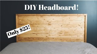 DIY HEADBOARD  25 HEADBOARD  EASY HEADBOARD DIY  MODERN WOOD HEADBOARD  HOW TO  EASY DIY [upl. by Annirtak]