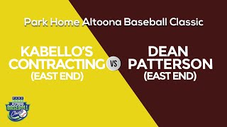 Park Home Altoona Baseball Classic  Kabello EE vs Patterson EE [upl. by Sandon]