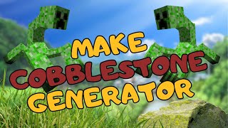 How to Make a Cobblestone Generator in Minecraft  Minecraft Tutorial 2024 [upl. by Clementine611]