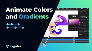 Animate Colors and Gradients  SVGator [upl. by Anehsat]