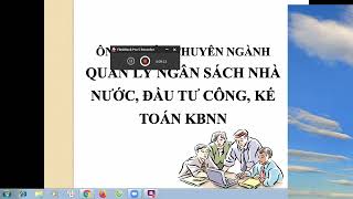 Ôn thi Kho bạc nhà nước  Chuyên viên amp Kế toán 16 [upl. by Benoite]