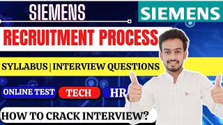 SIEMENS Recruitment Process  Freshers  Software  System Engineer  Technical Interview Syllabus [upl. by Vasilis49]