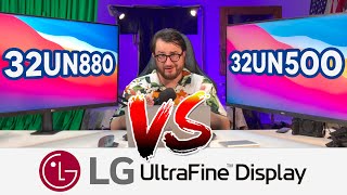 LG UltraFine Displays 500 VS 880Ergo 4K HDR Color Grading Monitor [upl. by Blasien]