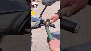 Correction process of battery car brake lever [upl. by Enidanreb97]