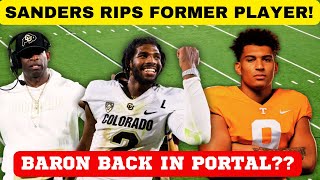 SANDERS RIPS FORMER PLAYER COLORADO FOOTBALL TENNESSEE FOOTBALL DEION SANDERS OLE MISS FOOTBALL [upl. by Nerraw]