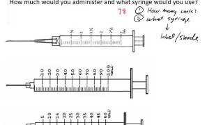 U100 Insulin Dosage Calculation Two Examples [upl. by Ecinaj614]