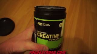 Optimum Nutrition Micronized Creatine Powder EU Распаковка [upl. by Dorise]