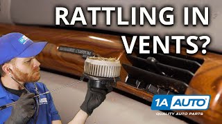 Rattling noise coming from heatAC vents in your car or truck Find blower motor problems easily [upl. by Latsyek]