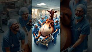 Doctors rescue a brown pregnant goat humanity rescueanimals goat babygoat veterinary treatment [upl. by Ojeibbob]