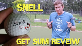 Snell Get Sum Golf Ball Review [upl. by Anerhs]