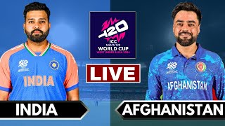 Live IND Vs AFG Barbados  Live Scores amp Commentary  India vs Afghanistan  Last 5 overs [upl. by Aurelie]