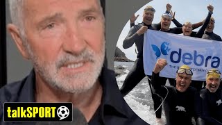 Emotional Graeme Souness holds back tears over £1m charity swim 👏 [upl. by Yllac]