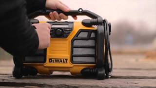 AceTool  DEWALT DCR015 Worksite Charger Radio  Device Storage Box [upl. by Betsy]