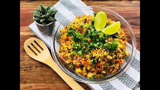 Mung Beans Salad with Carrots Cucumbers and Coconut Kosumalli  Kosambari by BURP [upl. by Hajan]