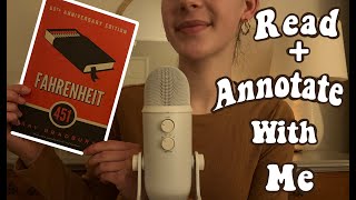 ASMR I Read  Annotate With Me Fahrenheit 451 🌺 [upl. by Scrope]