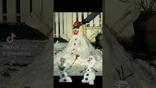 bonhomme de neige ⛄⛄⛄⛄pourtoi bonhommedeneige neige hiver [upl. by Yrffej]