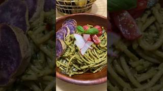 Vegan Pesto Pasta plantbased recipe veganfood veganrecipes vegan plantbasedfoodie [upl. by Flatto754]