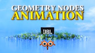 Geometry Nodes Product Animation Growing Grass in Blender [upl. by Eussoj671]