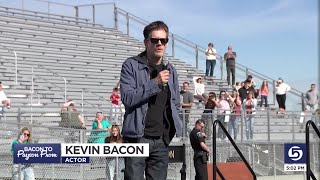 ‘You were all just tireless’ Kevin Bacon praises Payson High students as he returns to ‘Footloose’ [upl. by Kulsrud]