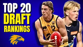 Top 20 AFL Draft Rankings for the West Coast Eagles [upl. by Rida]