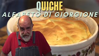 Q COME QUICHE ripiena di VERZA BROCCOLI E GUANCIALE  Alfabeto di Giorgione [upl. by Smoot]