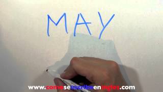 Cómo se escribe en inglés MAYO  Los meses en inglés [upl. by Merridie354]