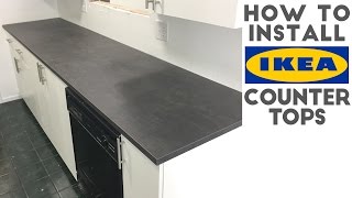 How To Install Laminate  IKEA Countertops  Quick and Easy [upl. by Paulie]