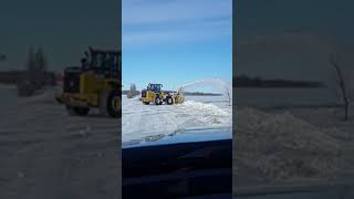 Blowing Snow with a Snogo Blower [upl. by Bannon]