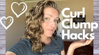 Curl Clump Hacks  How to get your WavyCurly Hair to Clump 2A 2B 2C hair [upl. by Anilet]