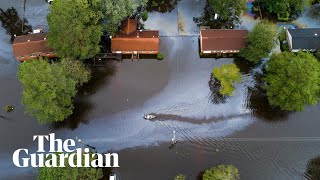 Storm Florence footage shows scale of flooding in North Carolina [upl. by Lebazi]