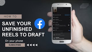 How to Save Facebook Reels as Draft [upl. by Arymas816]