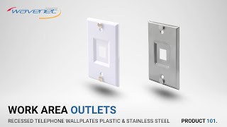 Wavenet Recessed Telephone Wallplates Plastic amp Stainless Steel  Product 101 [upl. by Ballou]