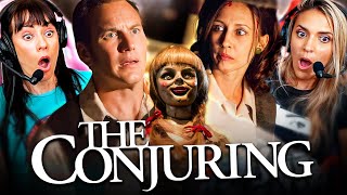 THE CONJURING 2013 MOVIE REACTION FIRST TIME WATCHING Annabelle  Full Movie Review [upl. by Komara]