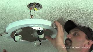 How To Replace A Ceiling Light Fixture [upl. by Barrow]