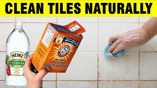 How To Clean Wall amp Floor Tiles Naturally [upl. by Enyawud]