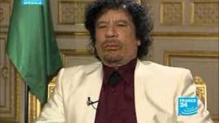 Kadhafi Extrait Entretien Exclusif FRANCE24 [upl. by Yate]