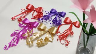 How to make a Curly Ribbon Bow [upl. by Priest544]