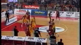 Olympiakos vs AEK 7569 Euroleague 2002 [upl. by Lothaire]