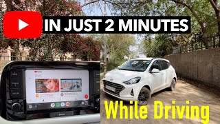 अब Youtube भी चलेगा इसमें👌  Grand i10 Nios Sportz  Youtube In i10 Nios Android Auto Carplay [upl. by Hakim]