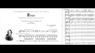 WAMozart Adagio from Clarinetto Concerto K 622  Organ transcription [upl. by Gannie846]