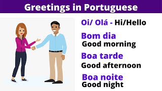 Basic Portuguese Greetings That You Should Know Learn Portuguese [upl. by Ahsinahs603]