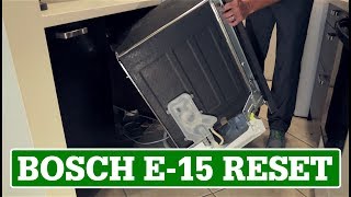 Bosch Dishwasher Reset  E15 Error Code [upl. by Anorahs829]