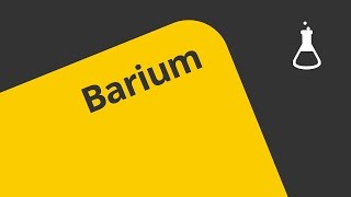 Das chemische Element Barium  Chemie  Allgemeine und anorganische Chemie [upl. by Carlin]