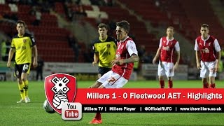 Rotherham v Fleetwood Town – League Cup Highlights 20142015 [upl. by Rauch]