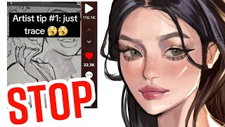 IM SO TIRED OF TIKTOK ART TUTORIALS [upl. by Karlens]