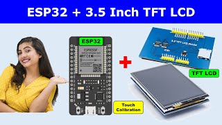 ESP32 with 35 inch TFT LCD Touch Calibration  ILI9486 TFT LCD  ILI9341 TFT LCD Sheild  480320 [upl. by Leirbag]