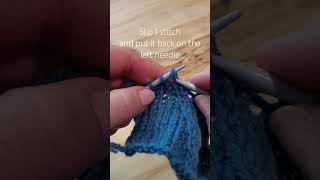 Knit Neater left leaning decrease  Knitting tutorial knitting howto diy decrease knit [upl. by Harrison613]