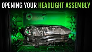 TRS Tips Baking and Opening Headlight Assemblies sealed with Butyl Rubber [upl. by Farrison]